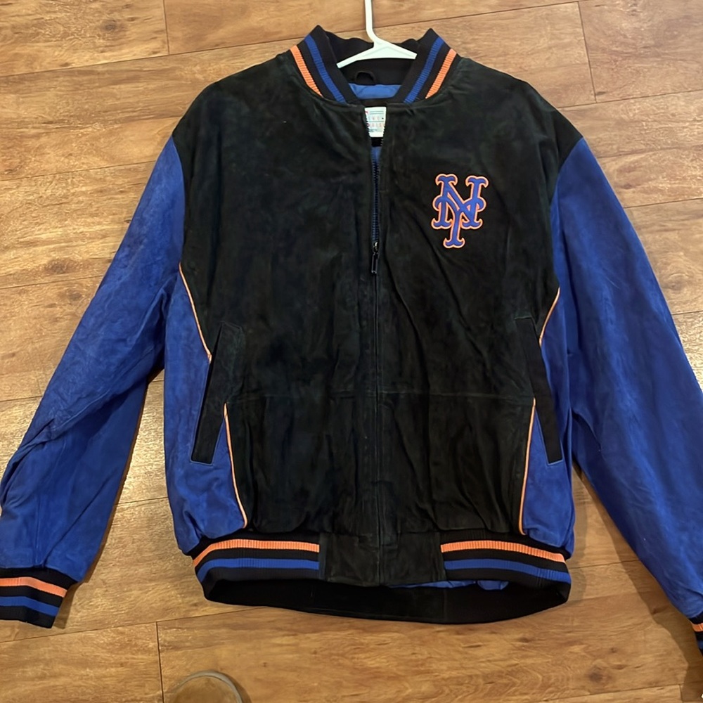 NY Mets Genuine XL Suade jacket. New.
